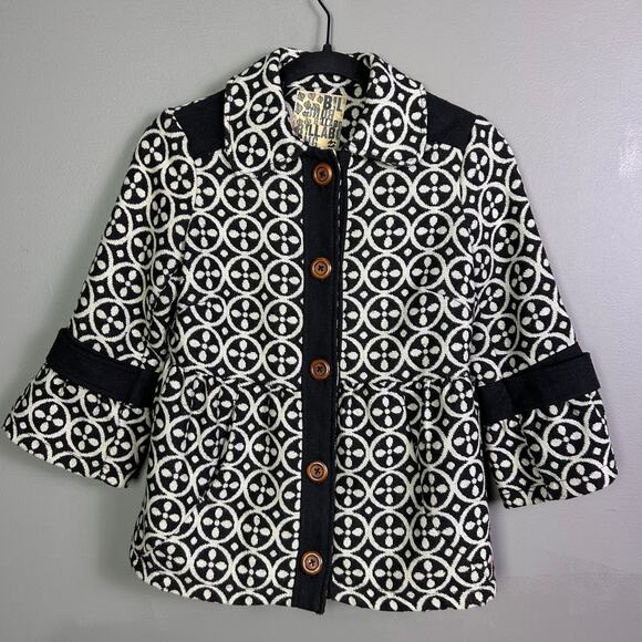 Billabong jacket small print peplum y2k fair isle - Picture 1 of 16